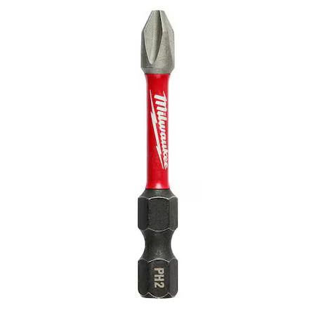 Milwaukee Tool 48-32-4462 Shockwave 2 In Phillips No. 2 Impact Duty Power Bit,