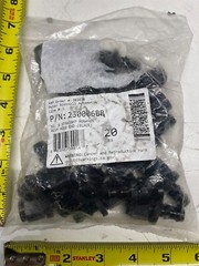Pack of 20) Size-6 XRP Stem Cap 230006BB Straight Push-On Hose End Black Alloy