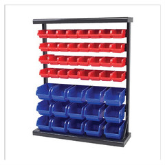 Wilmar Corp. / Performance Tool METAL STORAGE RACK W/PLASTIC STORAGE BINS W5193