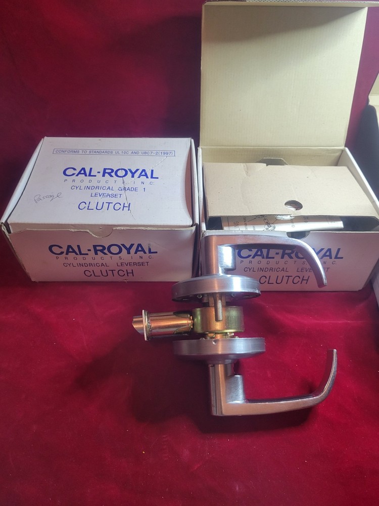 2 Cal-Royal • SL30 • Passageway Lever • Cylindrical Lockset • Satin Nickel • New