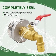55 Gallon Drum Spigot with epdm Gasket, 50 gal Oil Water rain Barrel Bronze