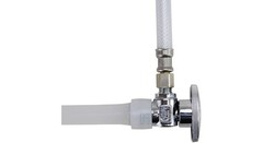 Angle Stop Valve, 1/2 x 1/4 in Connection, PEX x Compression, 200 psi Pressure,