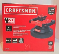 NIB Crafysman V20 Cordless Buffer Orbital Polisher for Car Detailing (Tool Only)