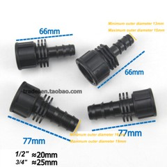 1/2″ 3/4″ Female BSP Thread 13 16mm Hose Barb Straight Plastic Connector Fitting