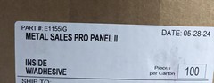 (20 pcs) 3/4″ Classic 5 Rib Panel Foam Inside Closure Strips 3′ w/ 9″ on Center