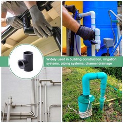 3-Way Female PVC BSP Threaded Pipe Fitting Connector1/2″ 3/4″ 1″ T Piece Adapter