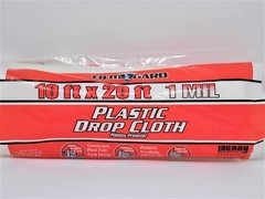 Thermwell Products Co. 626222 Berry Plastics Corp 10×20 1Mil Drop Cloth, Clear