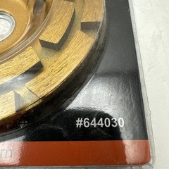 Lot Of 6 Kseibi 4.5″ Diamond Cup Wheel, Double Row Segmented, Smooth Concrete