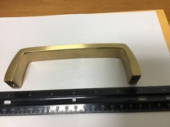 New Von Duprin Pull Handle, Part # 972466 / 972467, Brushed Brass