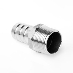 Male Threaded 304 Stainless Steel Barb Hose Pipe Fitting Tail Connector Adaptor