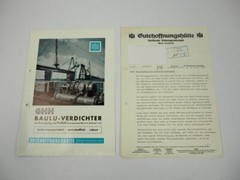 Brochure Gutehoffigungshütte GHH Baulu compressor for compressed air 1963