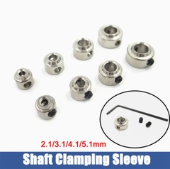 Metal Shaft Clamping Sleeve Stainless Steel Bushing Wheel Lock 2.1/3.1/4.1/5.1mm