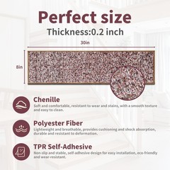 Non-Slip Carpet Stair Treads 15PCS, 8″x30″ Peel and Stick Stair Runner for Woode