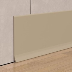Peel and Stick Baseboard Trim, 4″ Rubber Baseboard Vinyl Wall Base, 100ft Beige