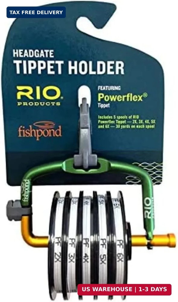 RIO Products Fly Fishing Tippet Head Gate, 2X-6X Powerflex Tippet, 30 Yard Spool