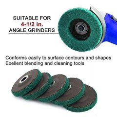 12PCS 4.5″ Nylon Flap Discs 180 320 Grit Surface Conditioning Wheel