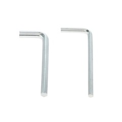 8Pcs Square Glass Clamps with 2pcs Hex Screwdriver Brushed Nickel 64x42x24mm
