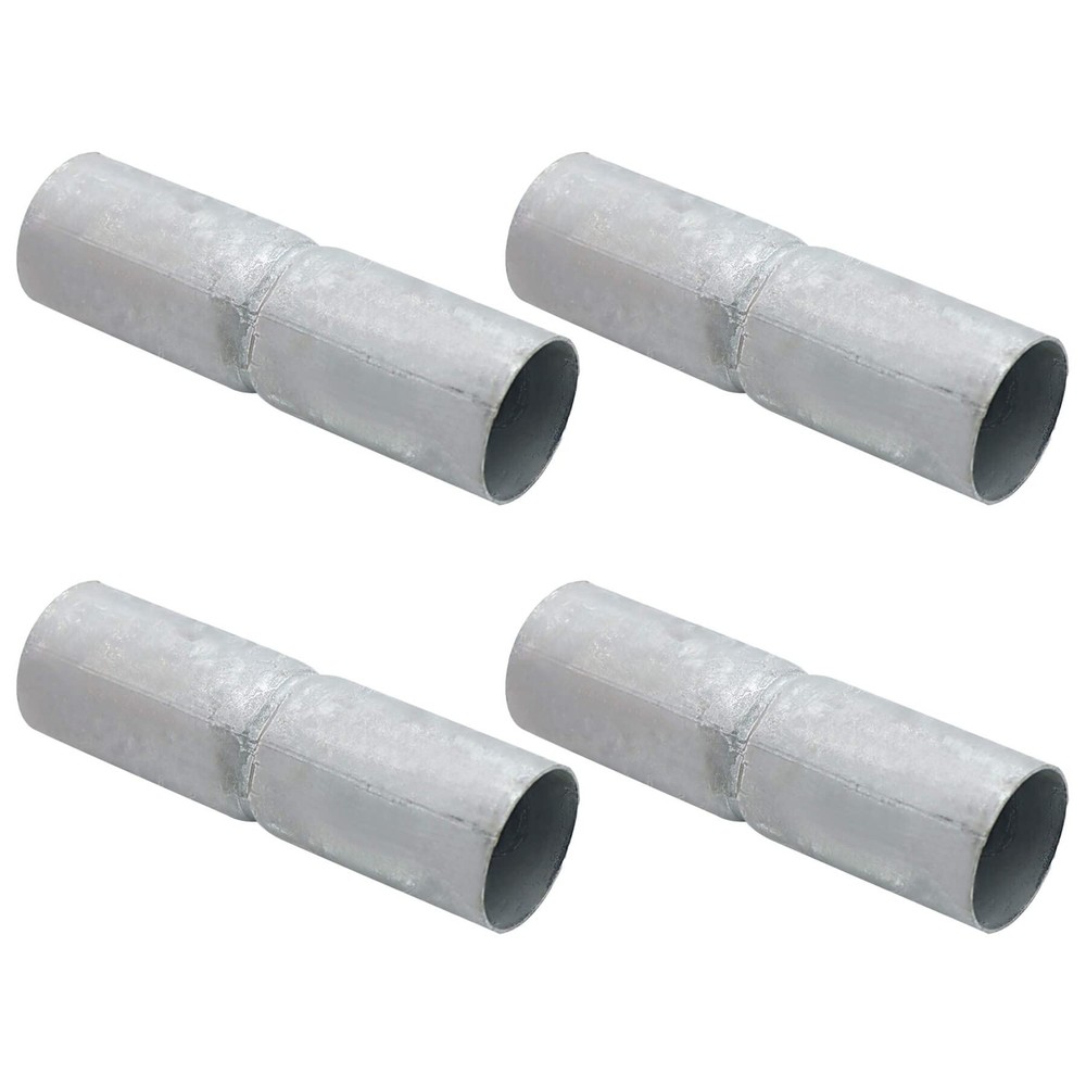 4 Pieces 1-5/8″ X 6″ Chain Link Fence Top Rail Sleeve, 1-5/8″, Silver