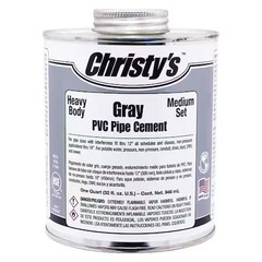 Christys Pipe Cement,Gray,8 oz. RH-BGLV–24 Christys RH-BGLV–24 8 oz