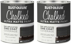 Rust-Oleum Chalked Ultra Matte Paint, 30 oz Charcoal- 285144 (2-PACK)