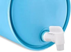 White Plastic Drum Faucet – 3/4″ NPT Spigot for Plastic Jugs & Water Tanks
