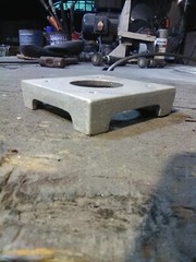 5×5 Post Base, 4 1/4 x 4 1/4 x 1 inch tall, TWO Plinths, Free Shipping