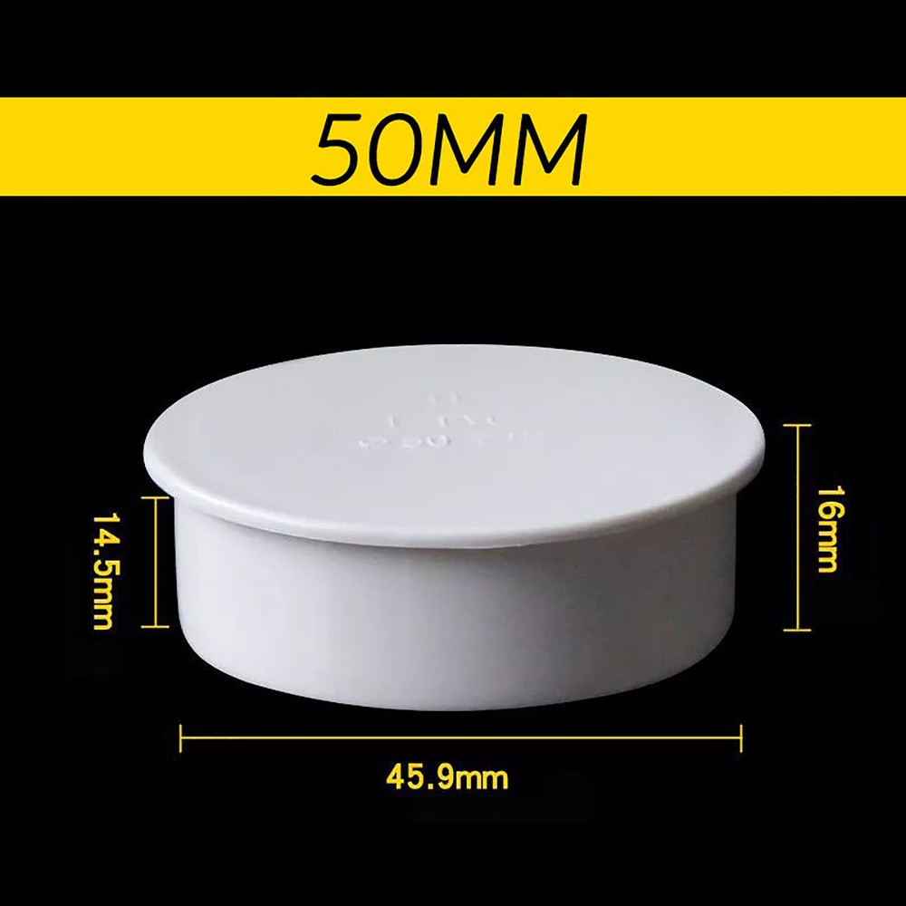 50mm TO 160mm White PVC Blanking Plug Water Drain Pipe Fitting End Cap Stopper