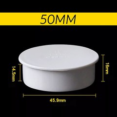 White PVC Blanking Plug Water Drain Pipe Fitting End Cap Stopper 50mm to 160mm