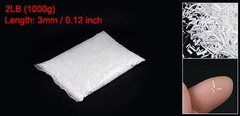 Chopped Fiberglass Strands 3mm Length Anti-Cracking Glass Fibers 2LB