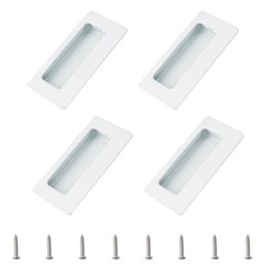 MOROBOR 4PCS Rectangular Recessed Concealed Handle, Embedded Design Sliding D…