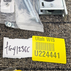 Adams Rite Assa Abloy MS1850A-310-628 MS Deadlock Bolt 1-1/8” Back Aluminum