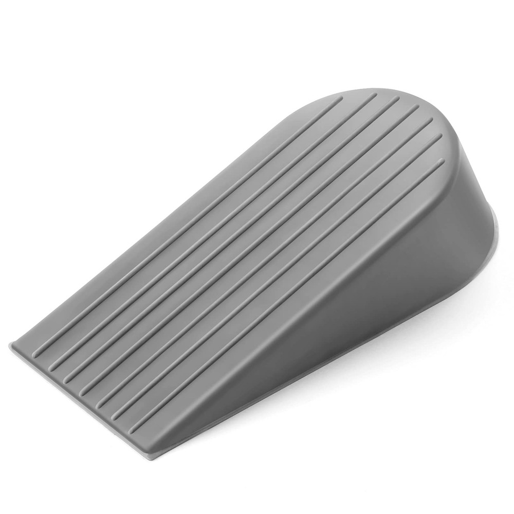 Crosize Grey Extra Large Door Stopper, High 1.9 Inches Big 1 Pack, Gray