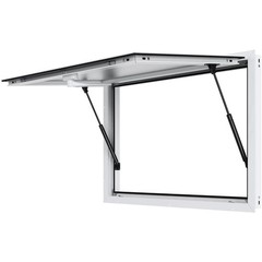 Concession Window 36″x24″, Aluminum Alloy Food Truck Service Window with Awning