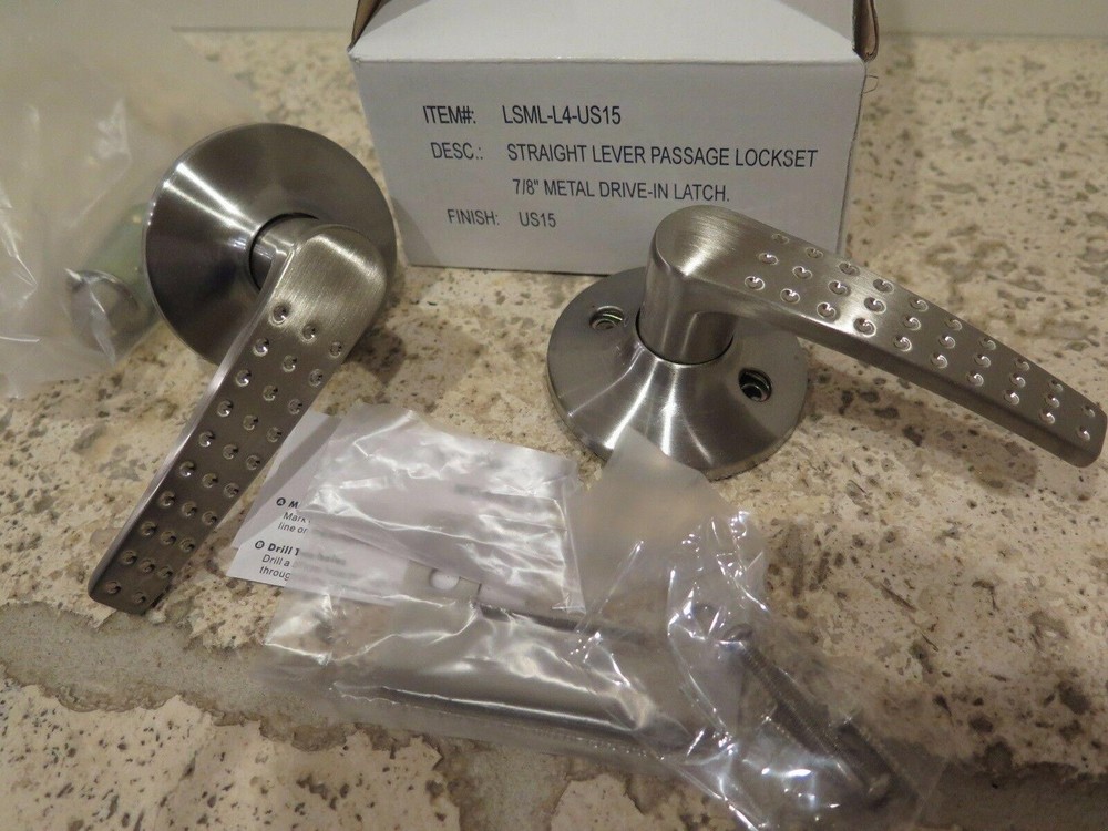 CLOSEOUT Sale Brand New Lot 1,000 STRAIGHT LEVER PASSAGE LOCKSET 7/8″ Metal