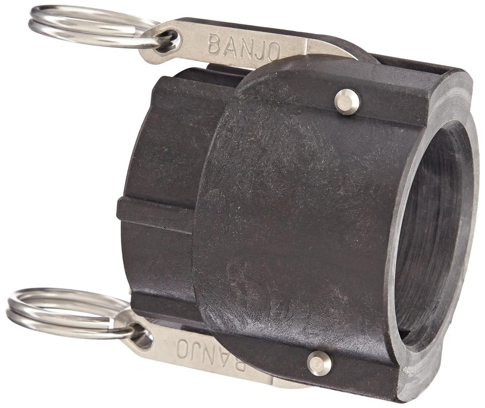 Banjo 150D Polypropylene Cam & Groove Fitting, 1-1/2″ Female Coupler x NPT s205