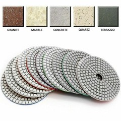 5″ Preminum Diamond Polishing Pad 15+1 set Pro Grade for concrete countertops