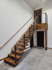 Universal Bolt on Floating Stair Riser Brackets