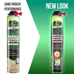 Sprayman Spray Foam Insulation Kit Closed Cell Expanding Fire Rated 720 BdFt 36P