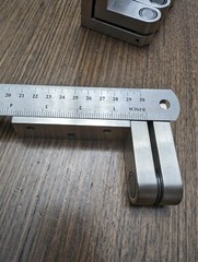 Set Of 4. Accurate Pivot Hinge Satin Nickel US15