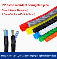 PP Plastic Polypropylene Flame Retardant Corrugated Hose Cable Protection Tube