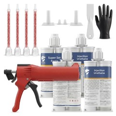 SolidFix 10ft Concrete Crack Repair Kit with All Tools – Professional Urethan…