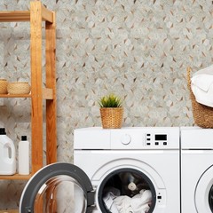 OYASIMI 10 Sheets Sandstone Beige Hexagon Peel and Stick Backsplash for Kitchen