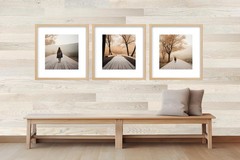 TIMBERCHiC 100% Wood Wall Planks – Made in USA – 4″ Wide – 20 Sq. Ft., Pearl