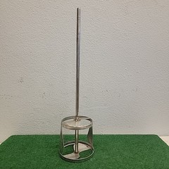 Bon Tool Mud Resin Mixer Paddle 19 in. Depth Stainless Steel 1/2 in. Round Shaft