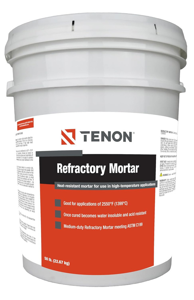 Refractory Mortar – High Temperature Mix for Fireplaces, Fire Pits, Chimneys, Pa