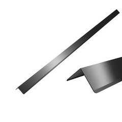 Black Stainless Steel Wall Corner Guards 2 x 2 x 48 inch, Pack of 6 L-Shape M…