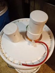 Powder Coating Powder Fluid Bed Base & 2-2″x 3″ Cups & Lids & filters