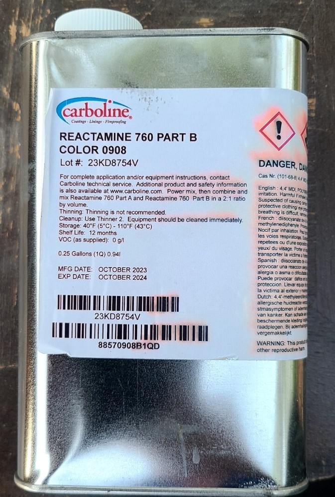 (1qt) Carboline Reactamine 760 Part B Color 0908