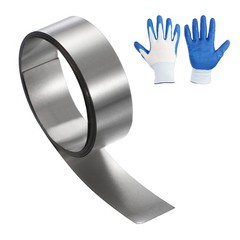 0.4in x 3.3ft Stainless Steel Flashing Roll, 0.1mm Metal Roof Panels