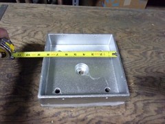 ROUGH CUT, Post Base, Anchored 8×8 Heavy Cast Aluminum MADE IN USA